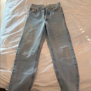 Agolde Light Blue Straight Leg Jeans